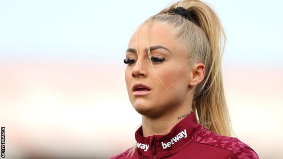 Alisha Lehmann Everton Sign West Ham Forward On Loan Bbc Sport