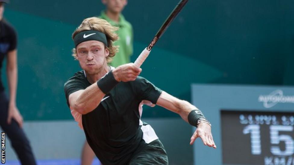 Andrey Rublev beats Novak Djokovic in Serbia Open