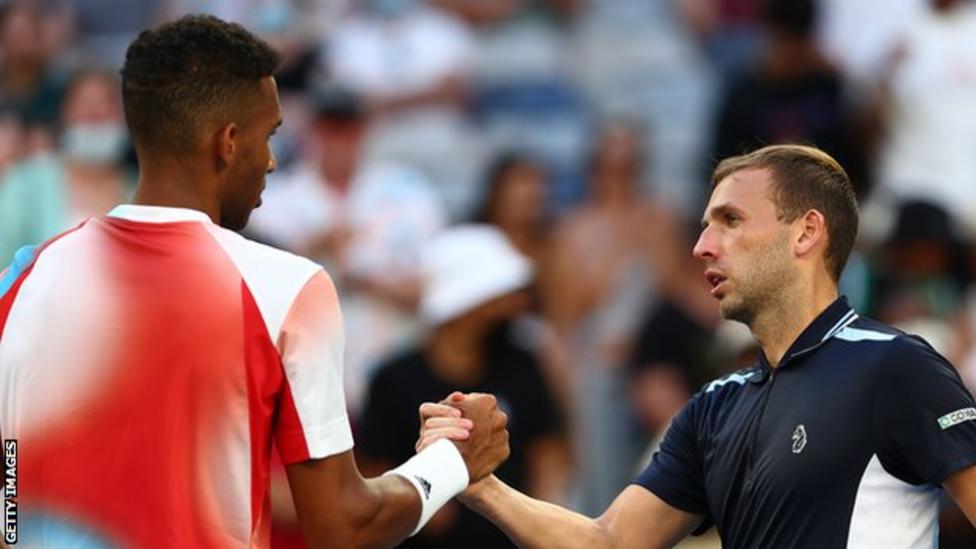 Australian Open 2022: Dan Evans loses to Felix Auger-Aliassime in Melbourne