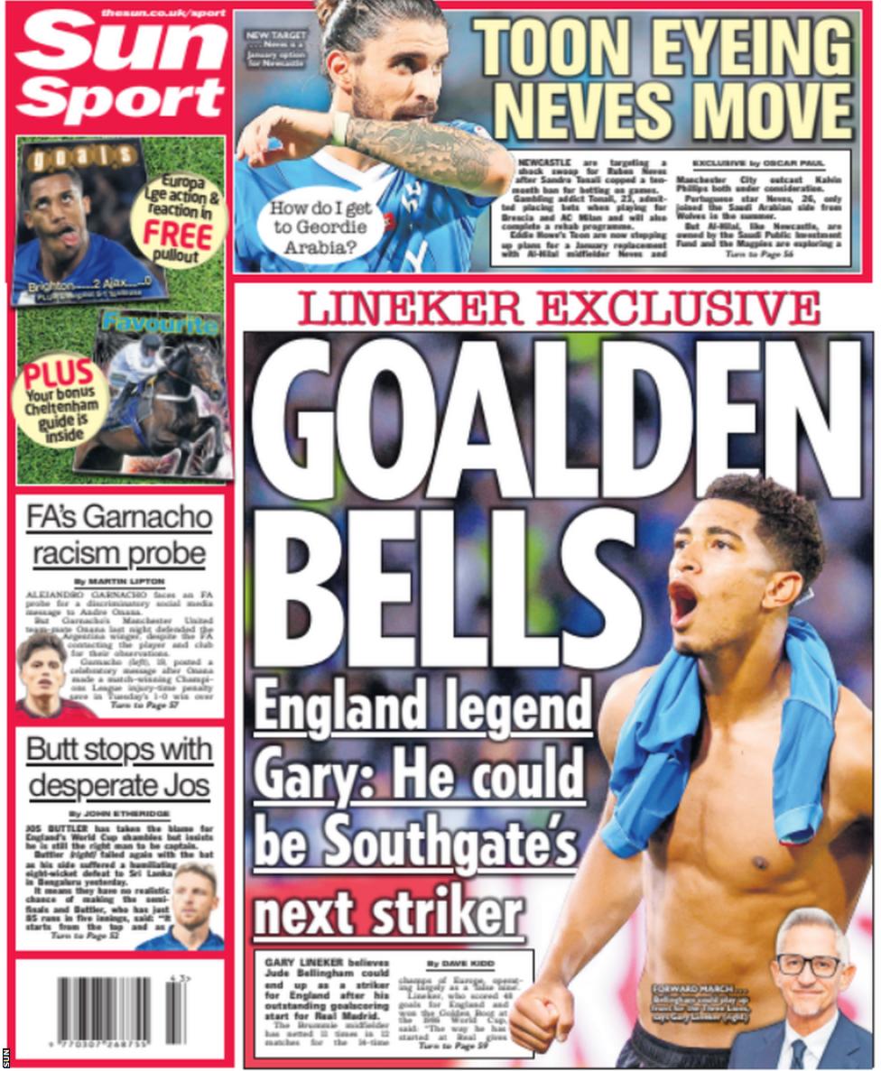 Friday s newspapers bbc sport