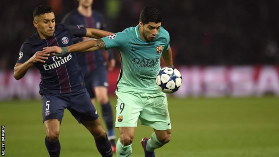 Champions League: Barcelona have not given up, says Luis Suarez - BBC Sport