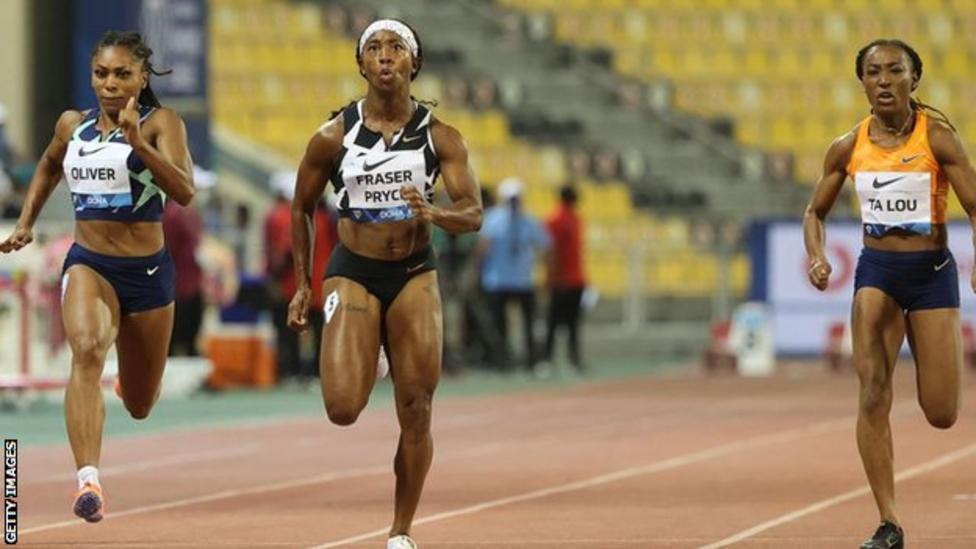 Jamaicas Shelly Ann Fraser Pryce Becomes Second Fastest Woman Of All Time Bbc Sport 7083