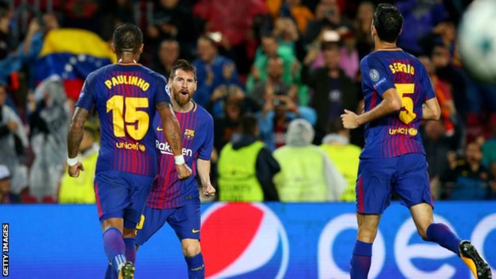 Lionel Messi Scores 100th European Goal In Barcelona Win - BBC Sport