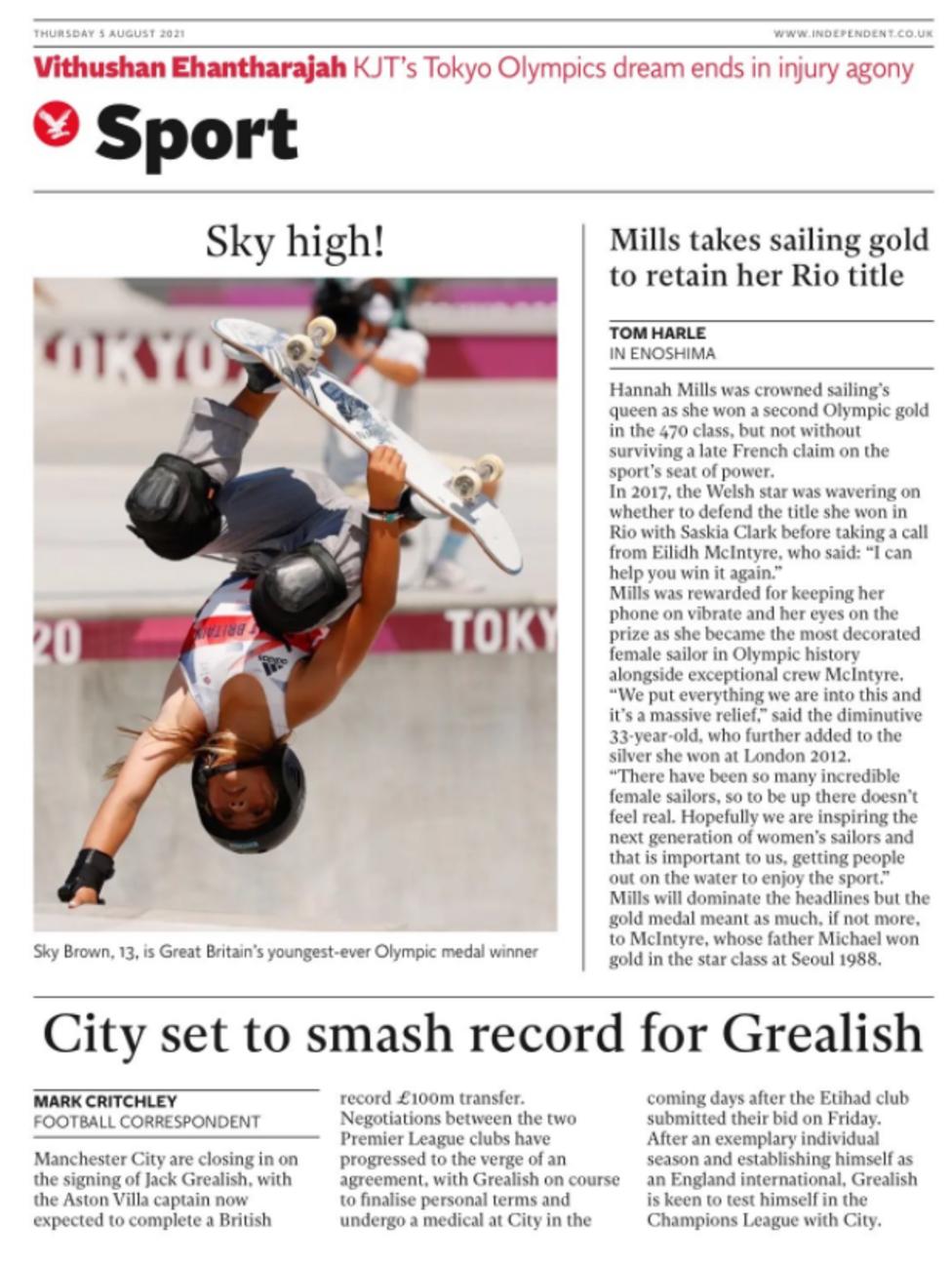 Thursday's back pages BBC Sport