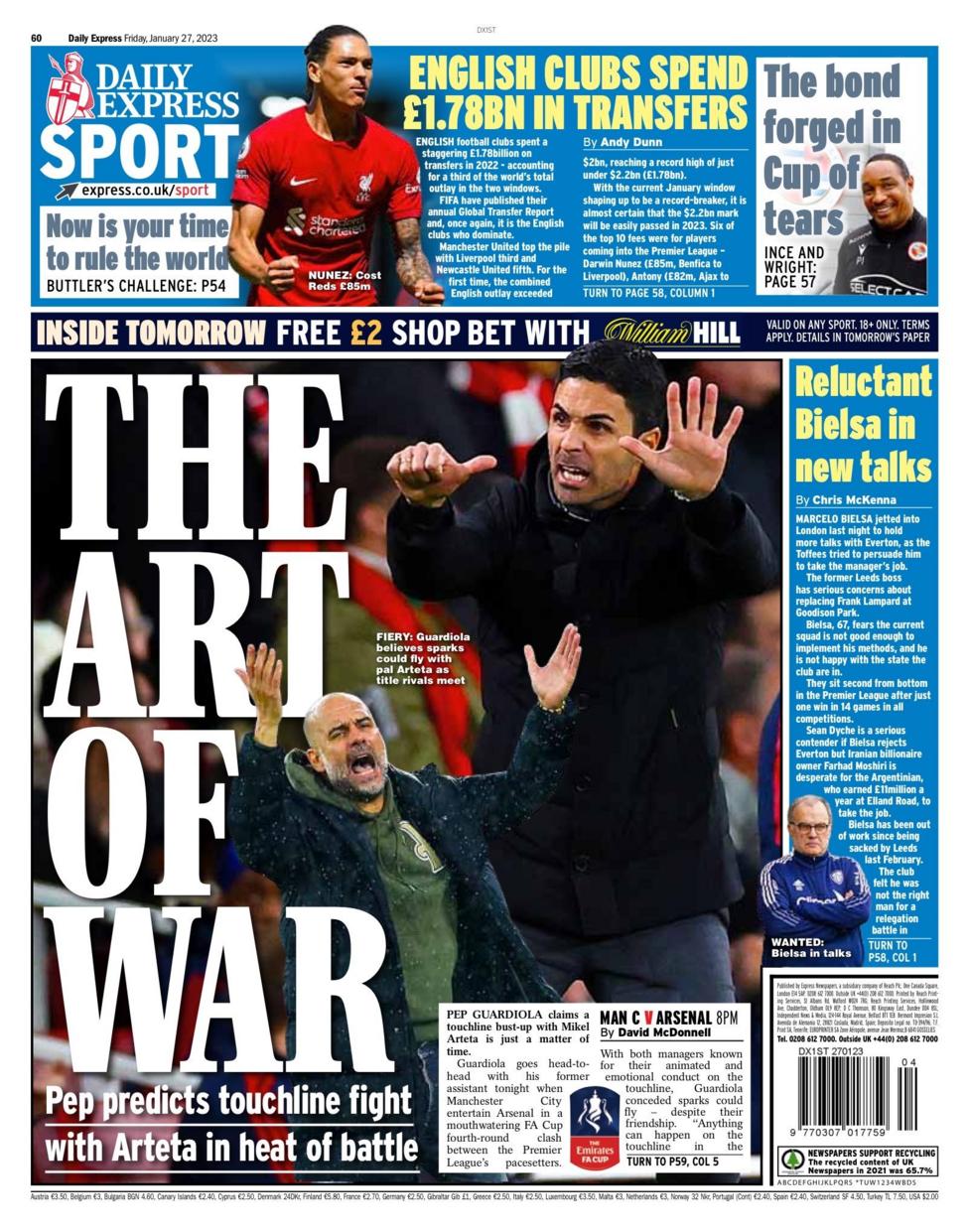 Sport Covers: 27 January 2023