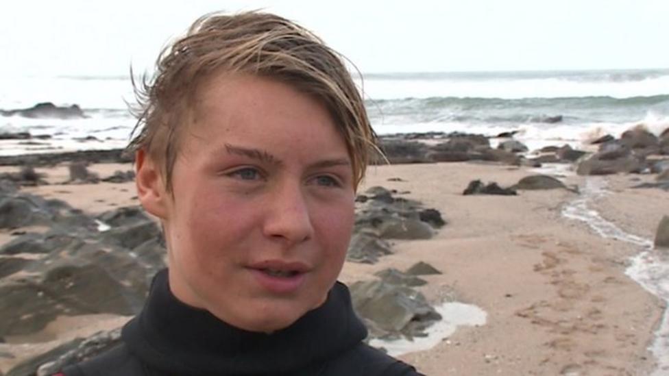 Teenager takes on surf challenge
