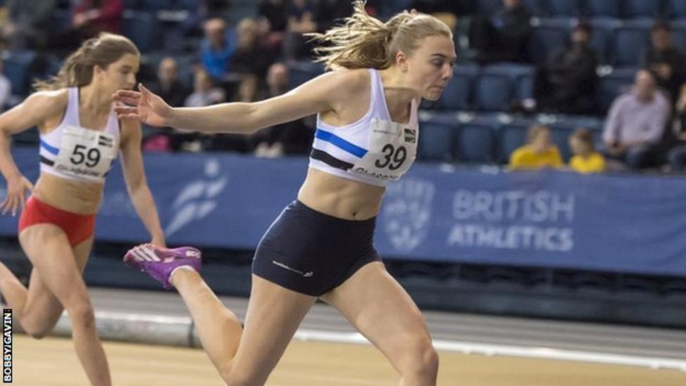 Scottish Indoor Athletics Alisha Rees Breaks 35 Year 200m Record Bbc