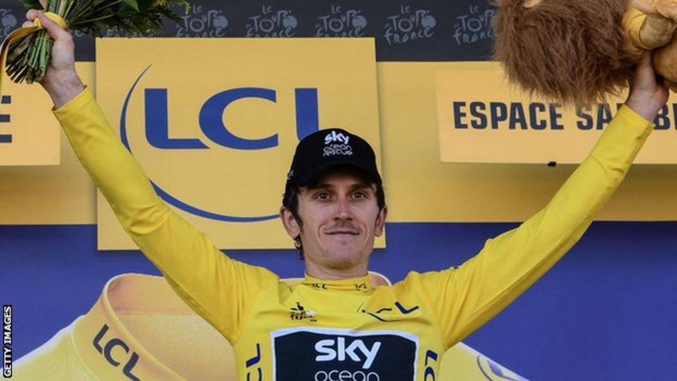 Tour de France 2018 Geraint Thomas takes yellow jersey by winning