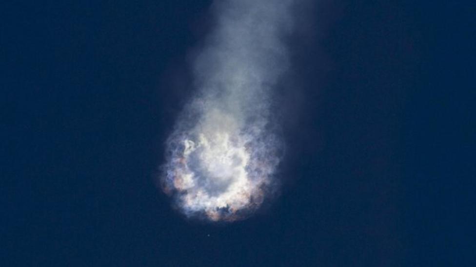 SpaceX rocket explodes after blast off