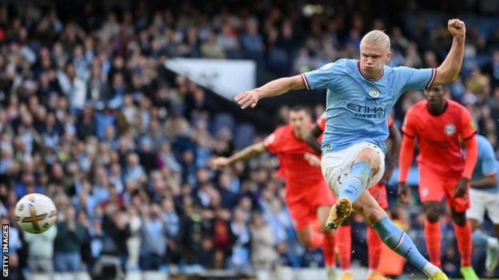 Manchester City 3-1 Brighton: Erling Haaland Scores Twice - BBC Sport