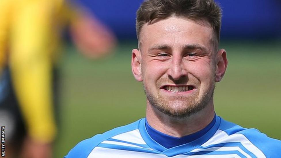 Scott Quigley Stockport County sign Barrow striker on threeyear deal