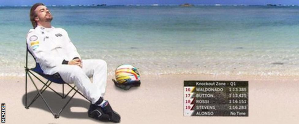 Fernando Alonso: #PlacesAlonsoWouldRatherBe after Brazilian GP - BBC Sport