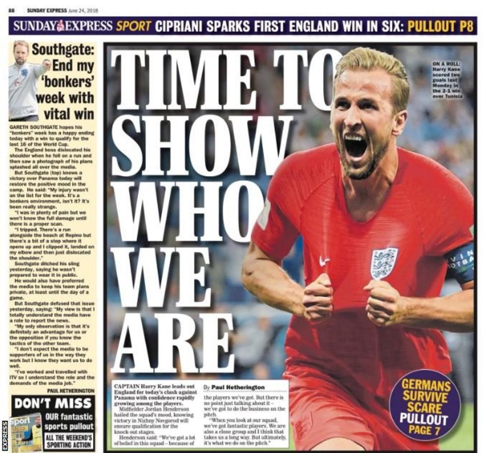 Sunday's sports pages BBC Sport