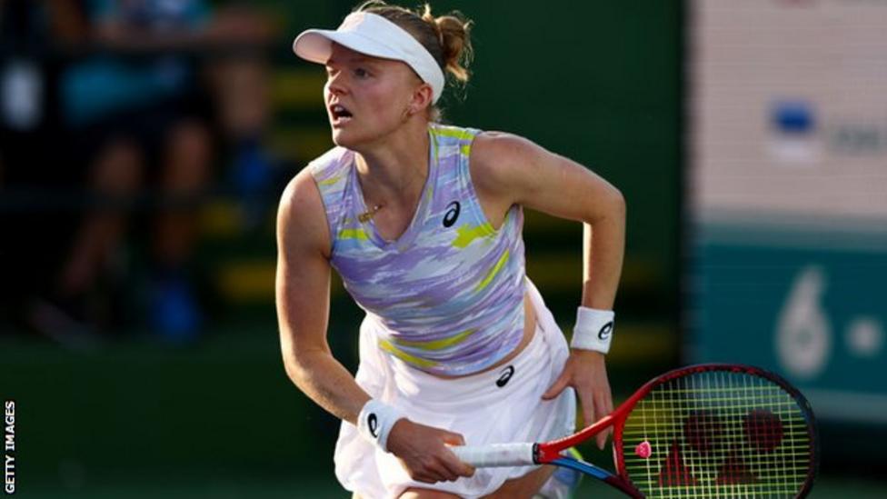 Indian Wells: Harriet Dart's race in last 16 ends by Madison Keys