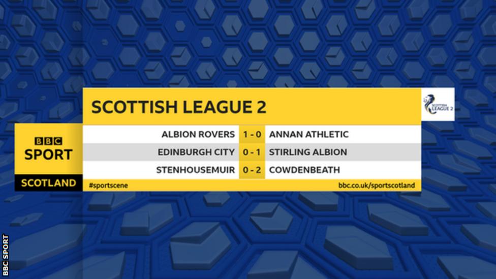 Scottish League 2 Stirling Albion level with Edinburgh City in League