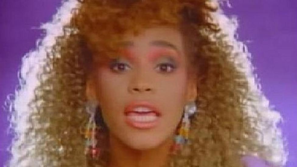 Singer Whitney Houston's hit songs