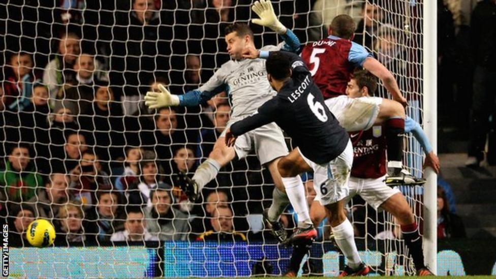 Aston Villa 01 Manchester City  BBC Sport