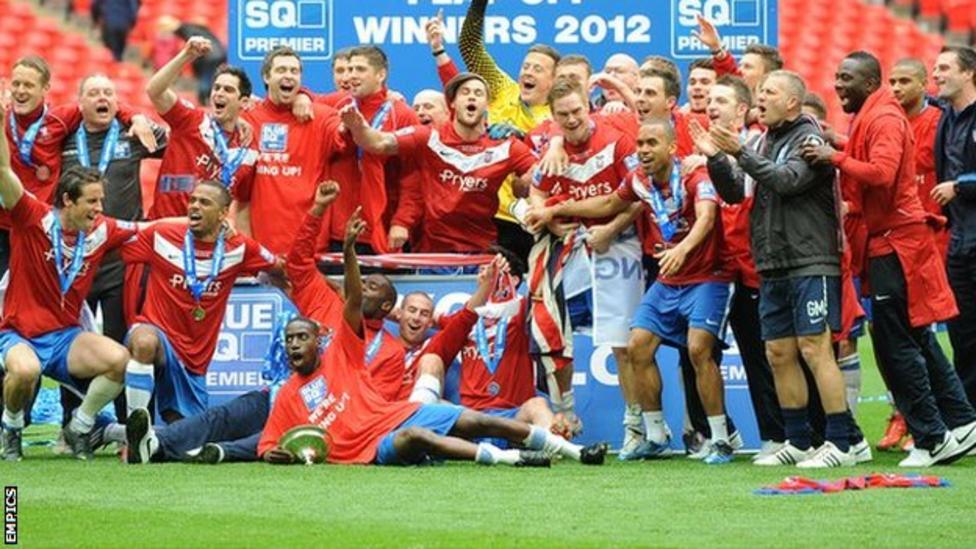 York City celebrate Football League return BBC Sport