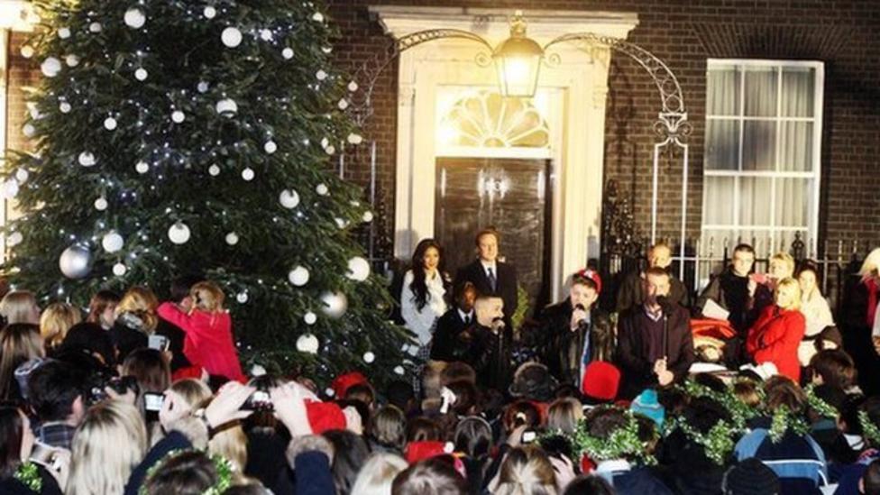 Video: X Factor stars sing at Downing St