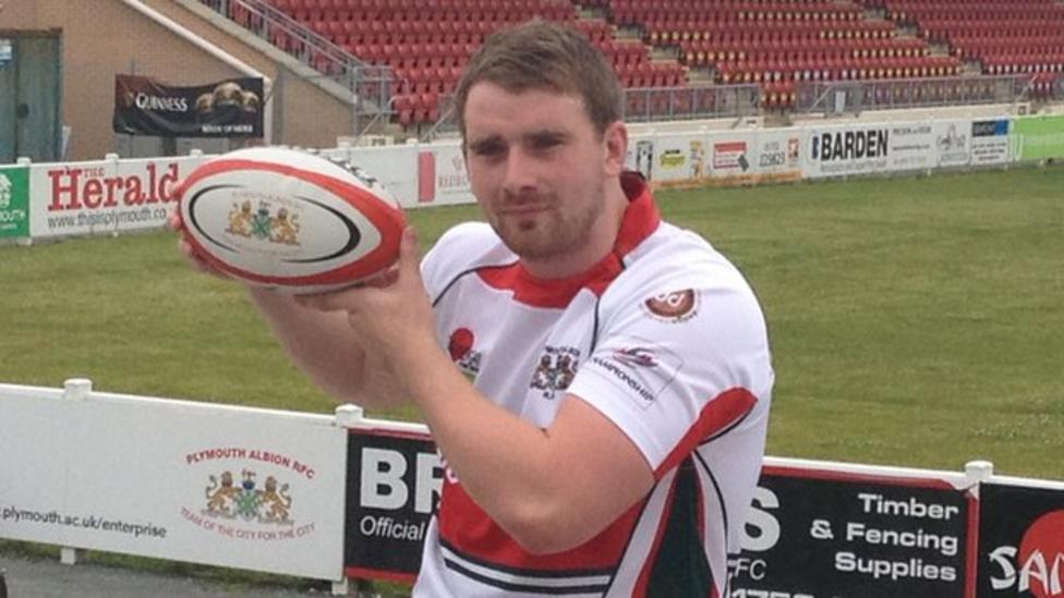 Matt Shields Plymouth Albion sign Nottingham prop BBC Sport