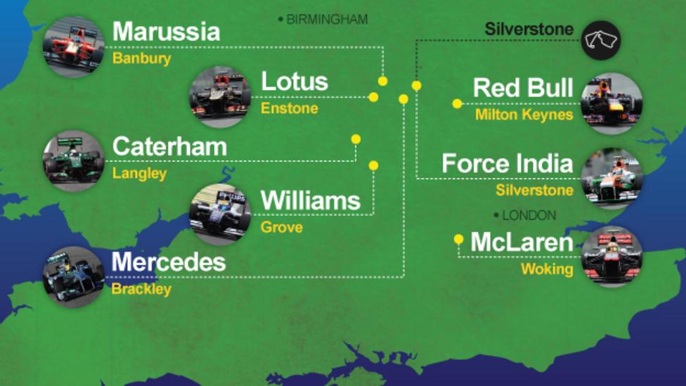 Britain’s Motorsport Valley the home of Formula 1 BBC Sport
