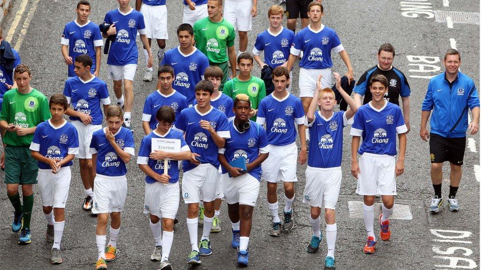 Action from Foyle Cup youth football tournament BBC Sport