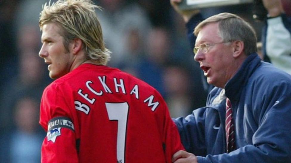 Image result for Sir Alex Ferguson vs David Beckham