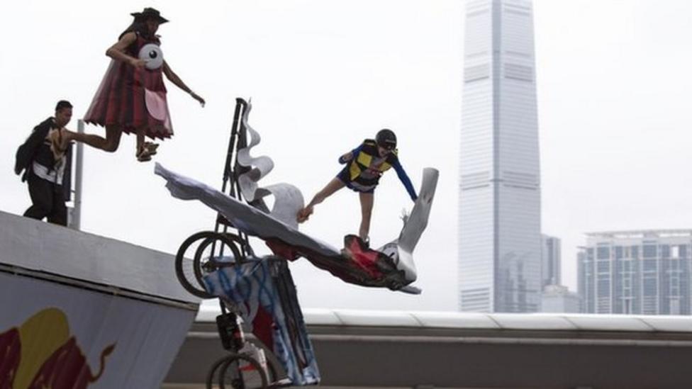 Homemade flying machines take to the skies in Asia CBBC Newsround