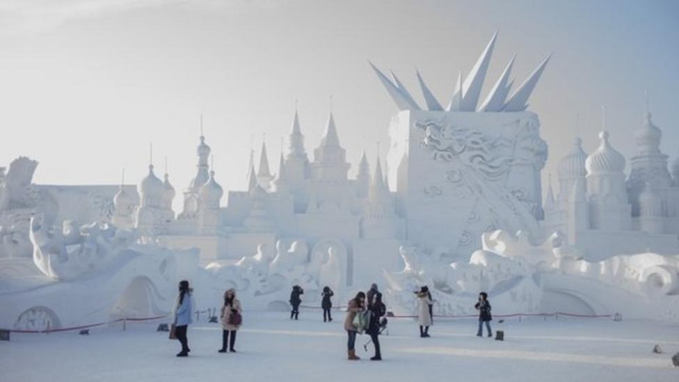 China's ice castles open to public