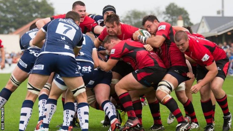 Maillot Rugby Bristol Bears Zarx – 125 Ans – édition 2013/14 – Bleu – Taille S