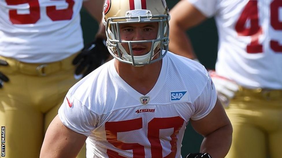 Chris Borland NFL player quits over concussion fears BBC Sport