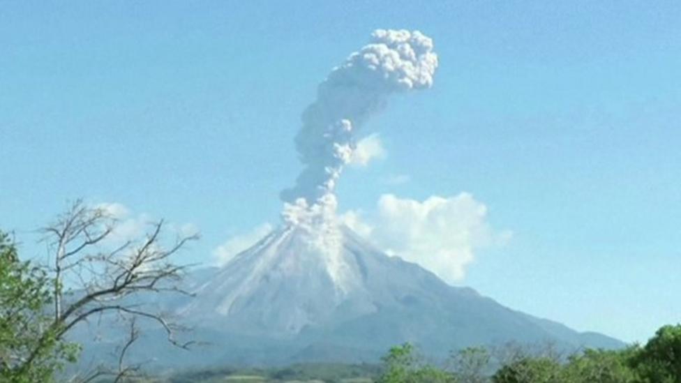 Colima volcano erupts in Mexico
