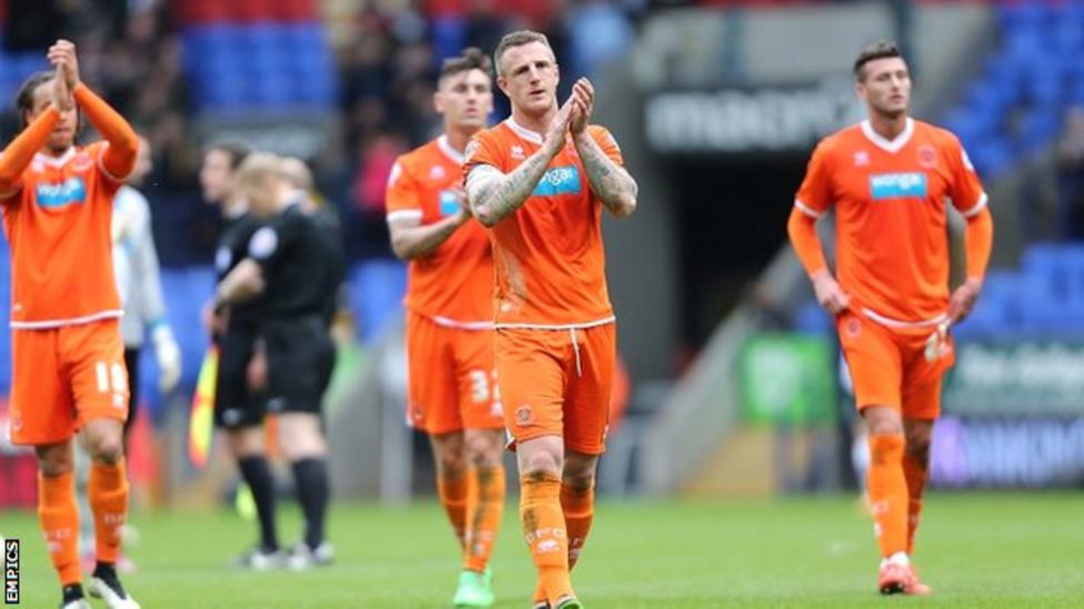 Blackpool Relegated From Championship To League One - BBC Sport