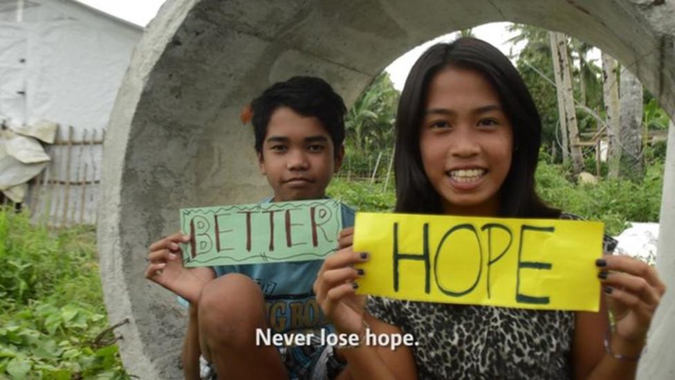 Philippine kids message to Nepal
