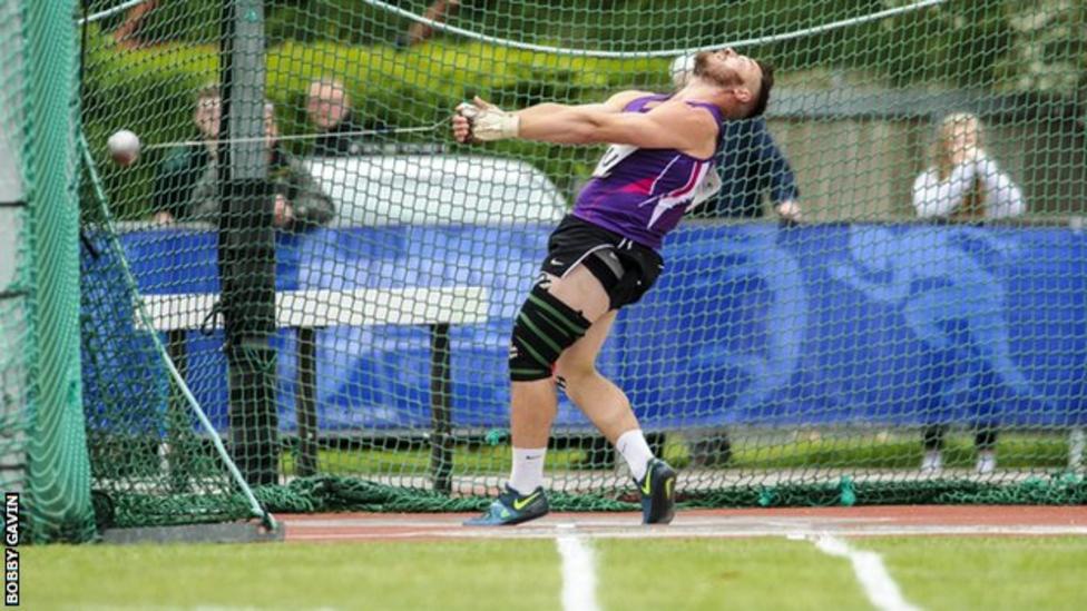 Mark Dry breaks 32year Scottish hammer throw record BBC Sport