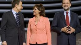 Debate entre Zapatero (izqda.) y Rajoy, en 2008.