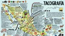 Geografía del taco publicada en La Tacopedia. Foto cortesía Trilce Ediciones
