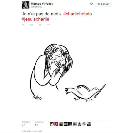Dibujo a propósito del ataque