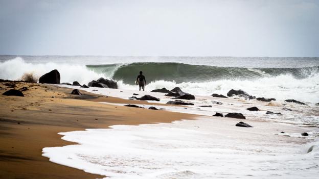 The surfing community dissolved when Ebola spread through Liberia (Credit: Credit: Alphanso Appleton)