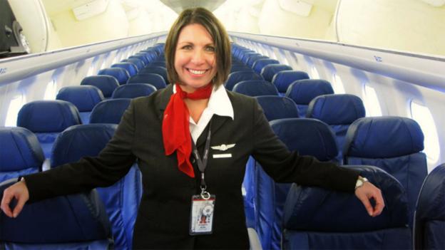 Flight attendant Beth Blair is living her childhood dream (Credit: Credit: Beth Blair)