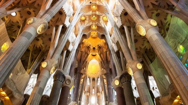 Elaborate carvings adorn the massive Sagrada Familia (Credit: Credit: Cristinatrif/iStock)