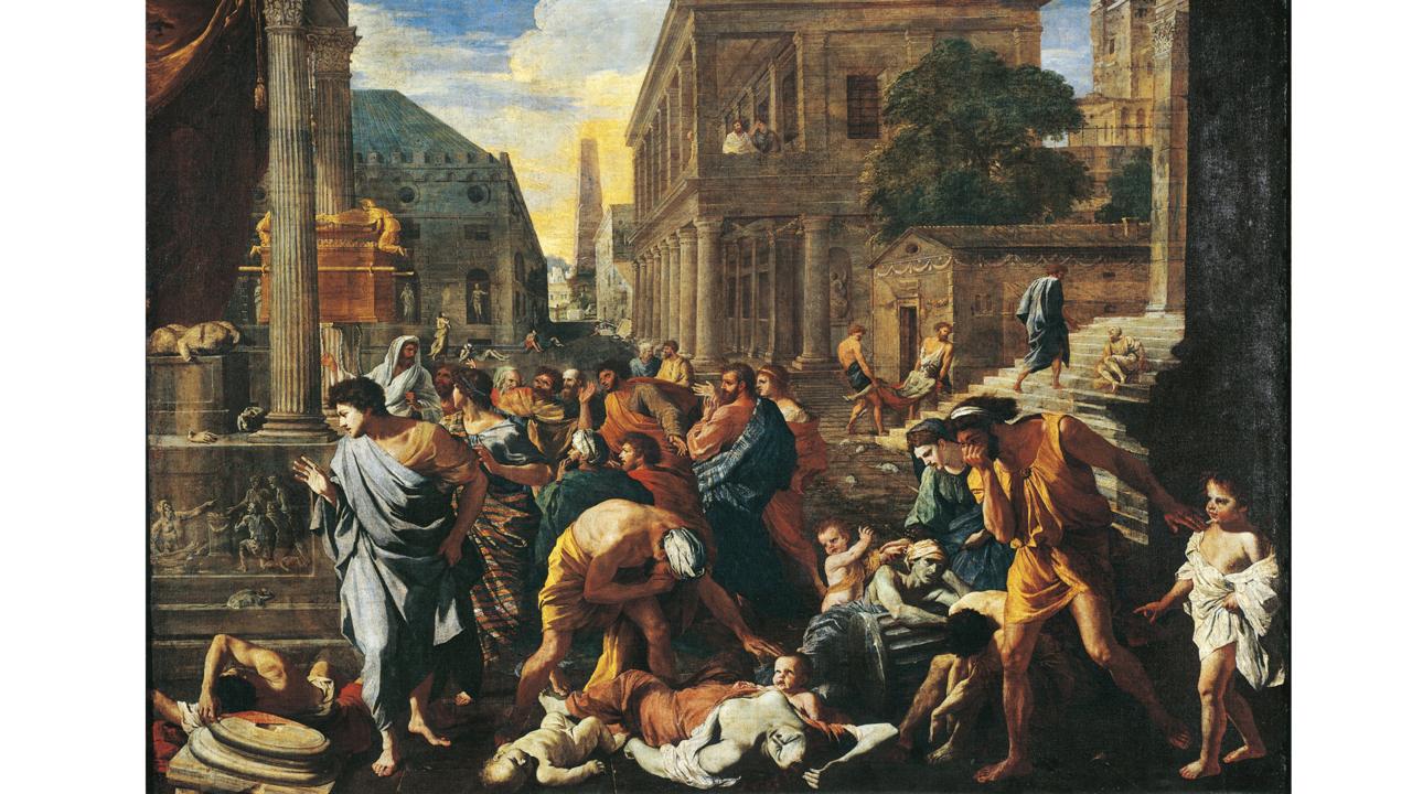Poussin painted The Plague of Ashdod in 1630-31 (Credit: DEA / G DAGLI ORTI/ De Agostini via Getty Images)