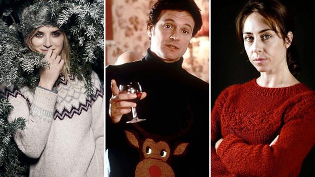 British Christmas Jumpers Girls Dancing Reindeer Jumper