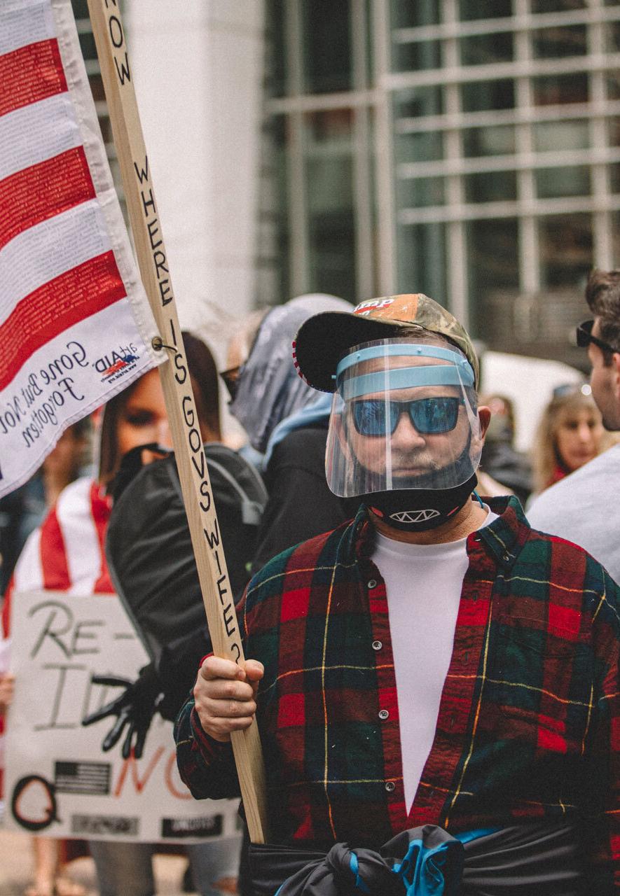 Most protestors are concerned about the economic effects of an extended period of lockdown (Credit: Getty Images)