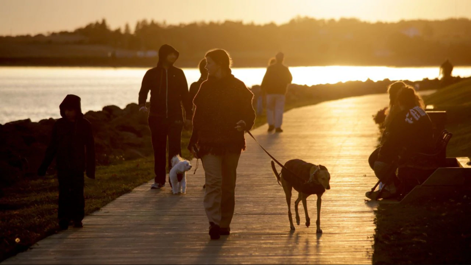 charlottetown boardwalk sunset PEI.png