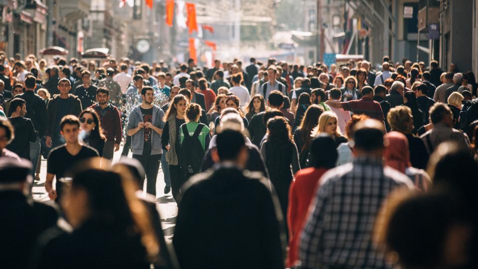 Pedestrians on Istiklal in istanbul (Credit: Getty Images)