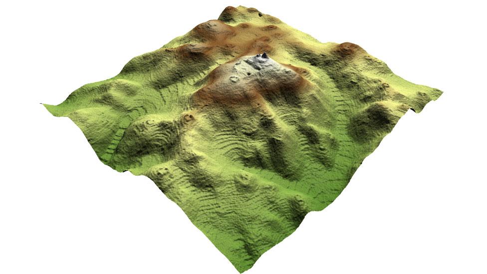 3D maps created using Lidar data allow features to be seen in fine detail, particularly large areas of agricultural terraces that once surrounded the city. (Copyright: A&DChase) 3D maps created using Lidar data allow features to be seen in fine detail, particularly large areas of agricultural terraces that once surrounded the city. (Copyright: A&DChase)