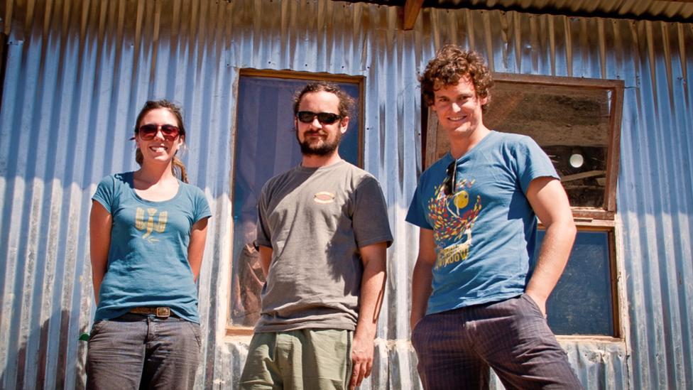 iShack’s team, (l-r) Lauren Tavener-Smith, Berry Wessels and Andreas Keller are creating incremental tech upgrades that give slum-dwellers basic services. (Copyright: Anna Lusty) iShack’s team, (l-r) Lauren Tavener-Smith, Berry Wessels and Andreas Keller are creating incremental tech upgrades that give slum-dwellers basic services. (Copyright: Anna Lusty)