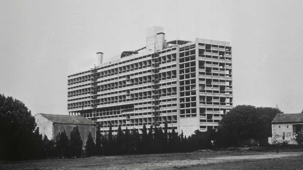 L'Unité d'Habitation was completed in 1952. Situated to the south of Marseille, it is known as 'radiant city' by its fans, and by its detractors, as 'house of the crazy'. (Corbis) L'Unité d'Habitation was completed in 1952. Situated to the south of Marseille, it is known as 'radiant city' by its fans, and by its detractors, as 'house of the crazy'. (Corbis)
