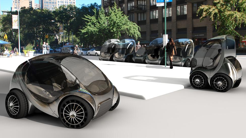 The car – only 60% the size of the Smartcar – has been built by a Spanish firm and will be put to the test in trials in Bilbao, Boston and Malmo. (Copyright: MIT Medialab) The car – only 60% the size of the Smartcar – has been built by a Spanish firm and will be put to the test in trials in Bilbao, Boston and Malmo. (Copyright: MIT Medialab)